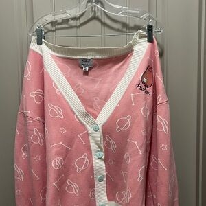 Pusheen Pink Sweater with Cream Accents